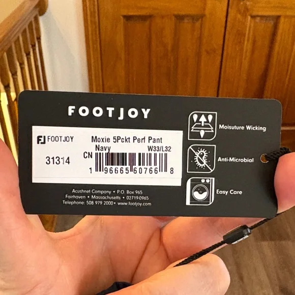 FootJoy Men's Navy Moxie 5 Pocket Performance Pants - Picture 6 of 9